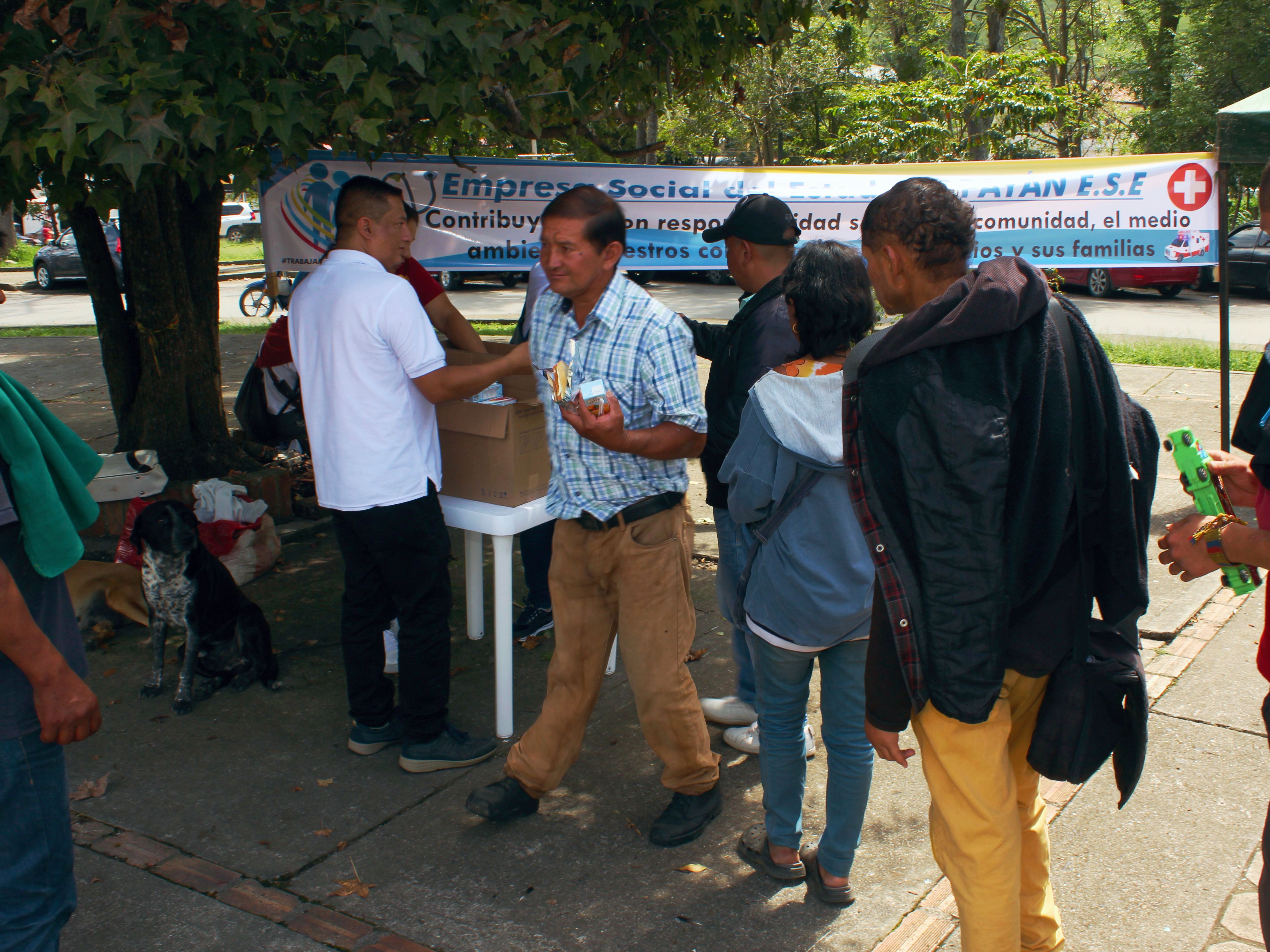 Los beneficiarios de esta jornada de salud también contaron con un refrigerio