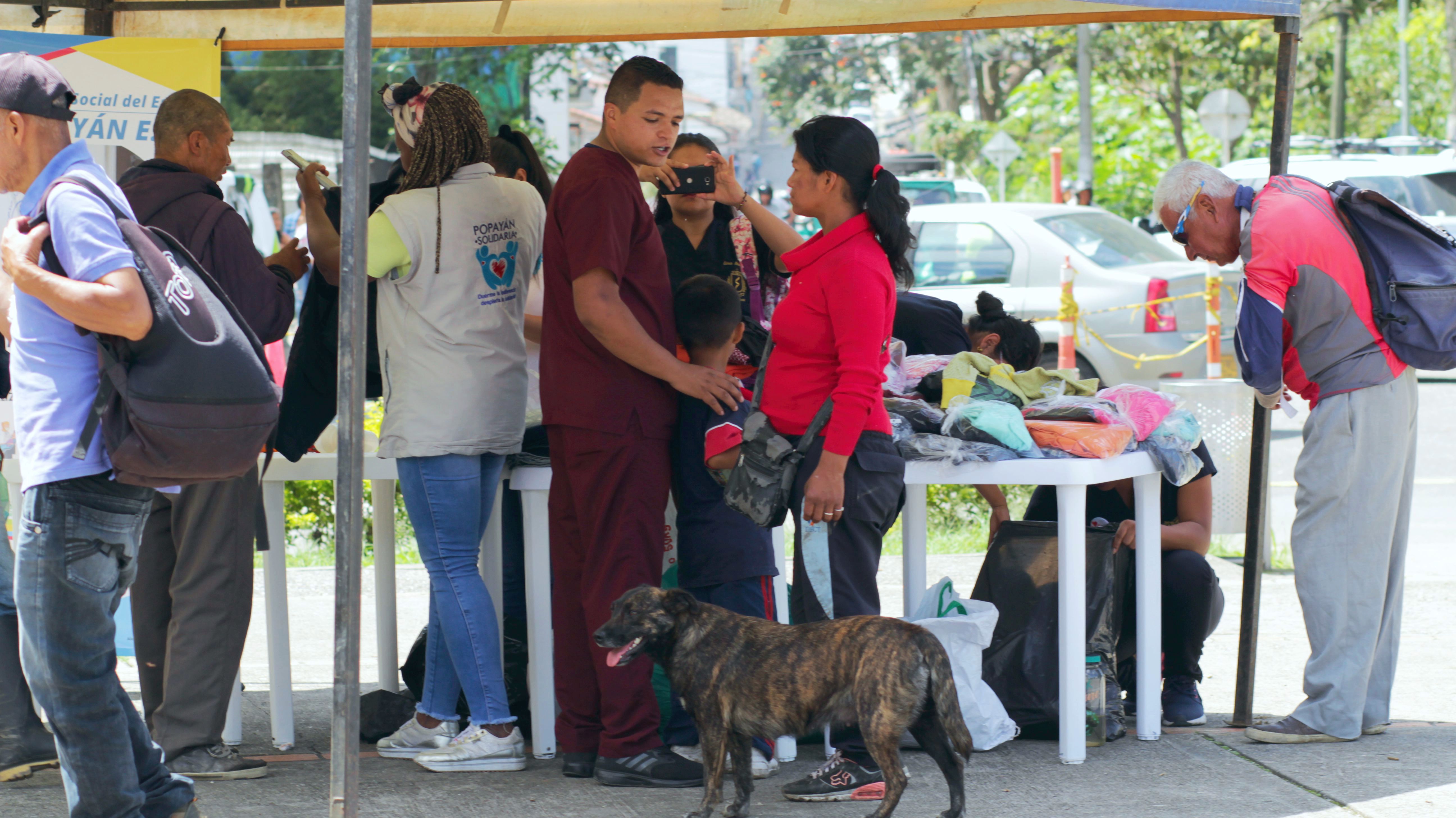 Los niños también fueron bien recibidos en la jornada de salud