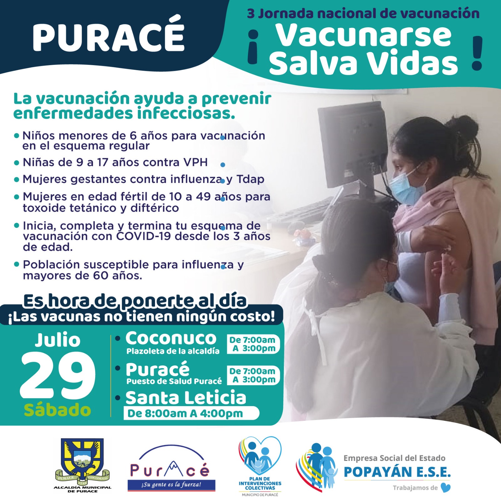 Vacunarse salva vidas
