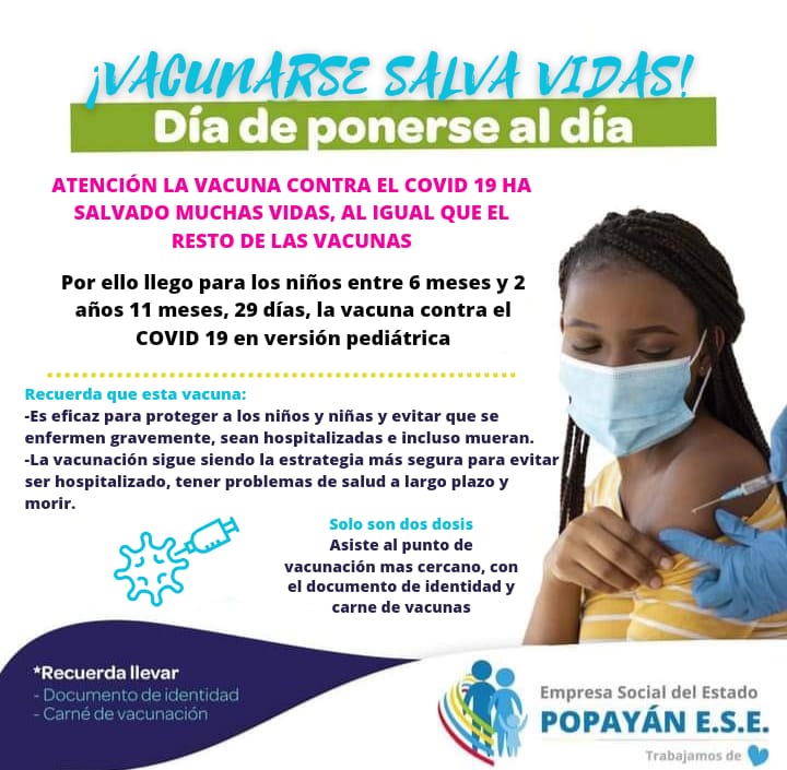 Vacunarse salva vidas