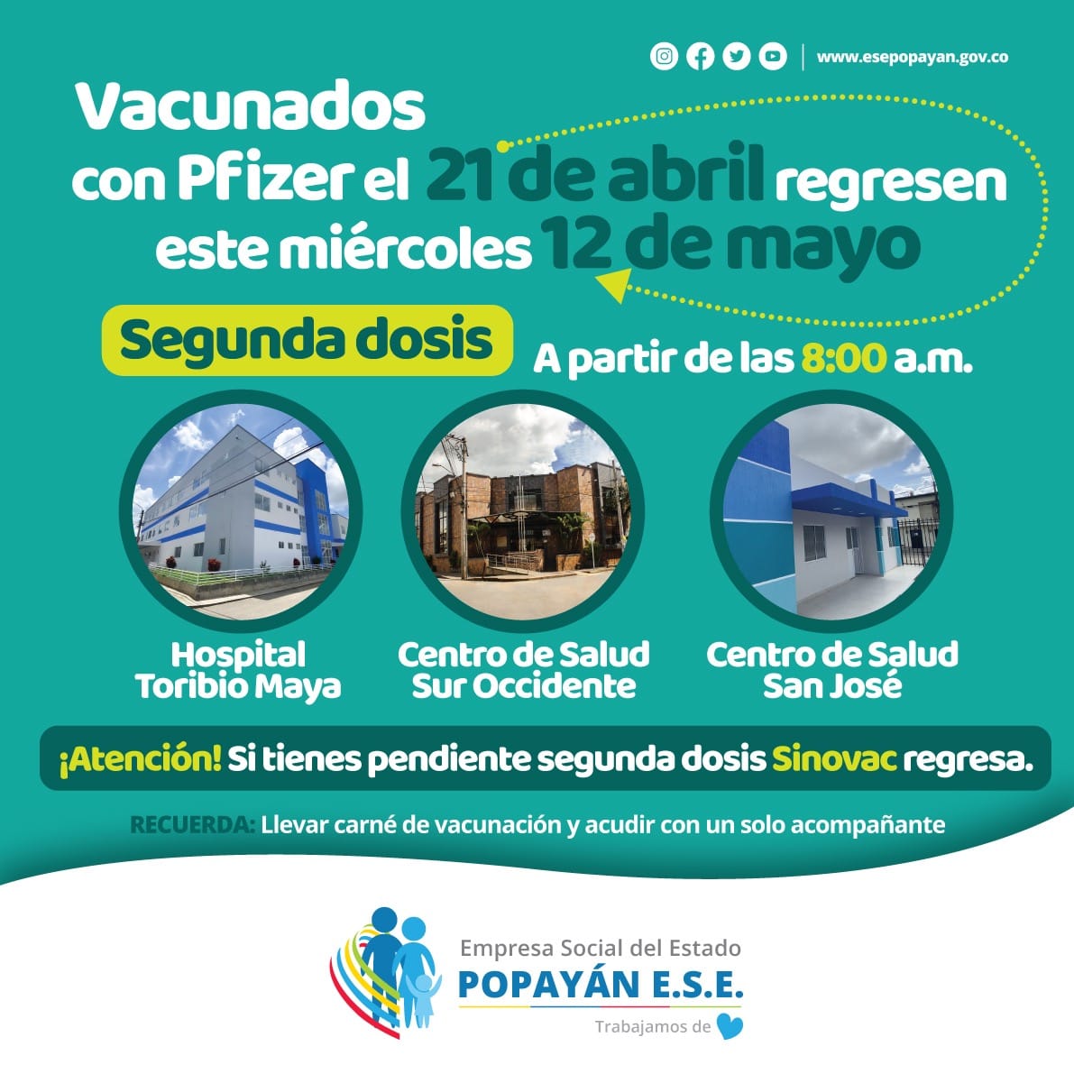 Segunda dosis